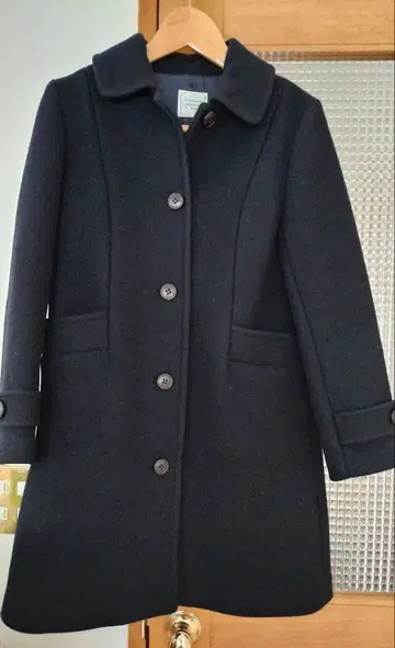 님 스탠 칼라 울 코트 네이비 사이즈 1