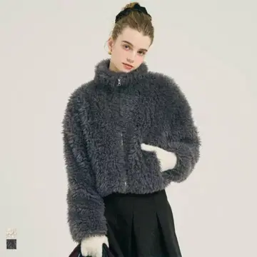 coca 인조 모피 숏 자켓 아우터(코트 자켓 등)