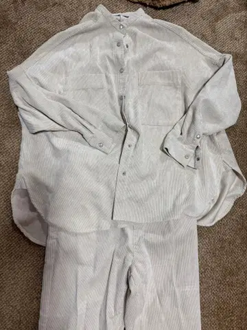 HUNCH 코듀로이 셋업 라이트 베이지