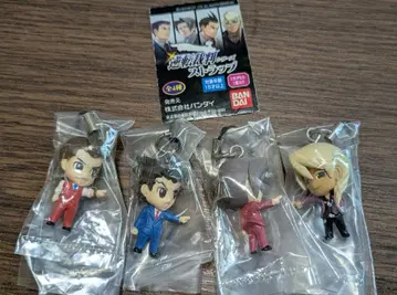 역전재판 스트랩 4개 세트 반다이