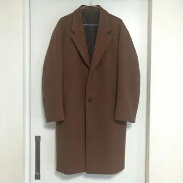 GU 브라운 체스터 코트 사이드 포켓 포함 S 미사용품 배송비 포함