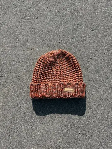 mont-bell 니트 모자 M/L 오렌지 브라운 계열