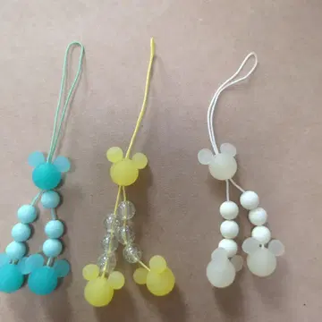 도쿄 디즈니 리조트 미키 스트랩 3개 세트