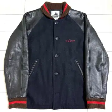 사이즈 L X-LARGE 엑스라지 바시티 자켓 소가죽 올드 우라하라