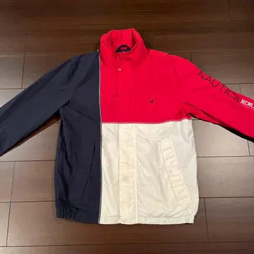 Nautica 집업 자켓 빨간색 네이비