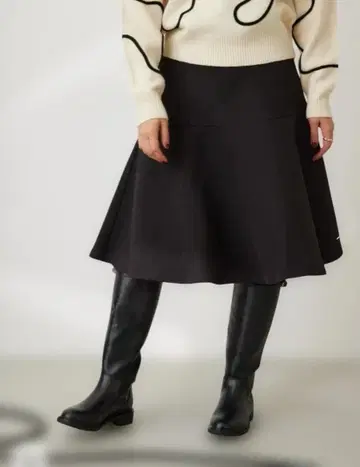 심 플레어 스커트