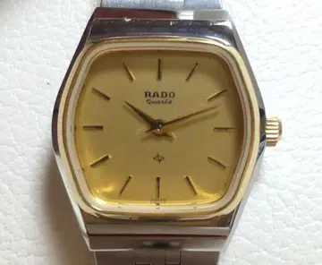 [ 작동품 + 박스 포함 ] RADO 여성용 손목시계 쿼츠 골드 다이얼