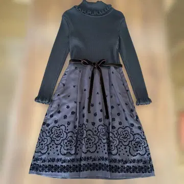 갤러리 비스콘티 원피스 니트 원피스 하이넥 M 사이즈