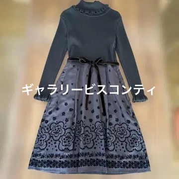 갤러리 비스콘티 원피스 니트 원피스 하이넥 M 사이즈