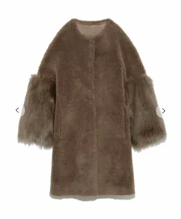 CELFORD 셀포드 소매 퍼 보아 코트