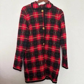 WHITE ITARIARD 가디건 체크