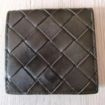 다크 그린 꼬임 가죽 반지갑