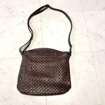 MONTOWA 모토와 가죽 뜨개질 숄더백