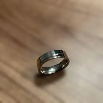 심플 실버 반지 중간 너비