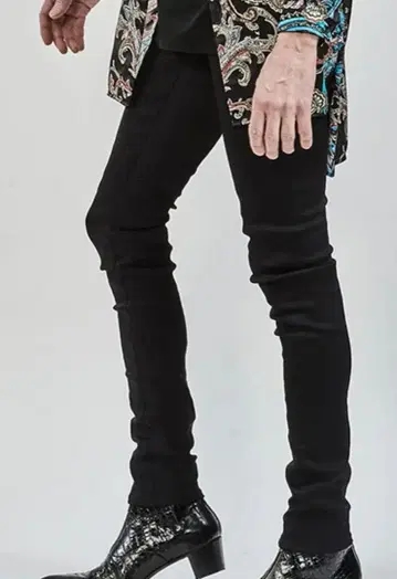 Ys Yuji SUGENO 스키니 데님 팬츠 블랙 42 컨디션 최상