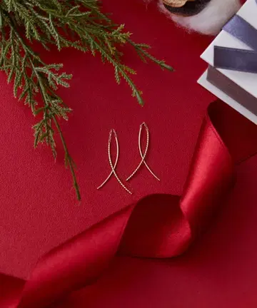 [ K10 ] 크로스 라인 아메리칸 귀걸이