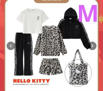 시마무라 해피 백 헬로키티 레오파드 무늬 6점 세트 M 사이즈