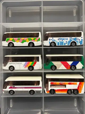 토미카 고속버스 세트 6대 세트