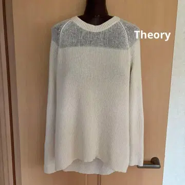 Theory 띠어리 캐시미어 100 화이트 니트