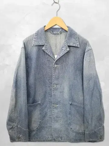 ULTERIOR FADED LIGHT DENIM COVERALL