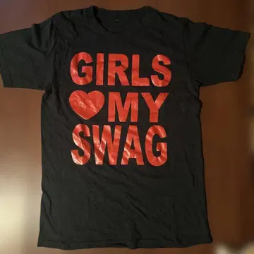 GIRLS LOVE MY SWAG 티셔츠 단장