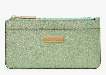 케이트 스페이드 글리터 카드 케이스 그린