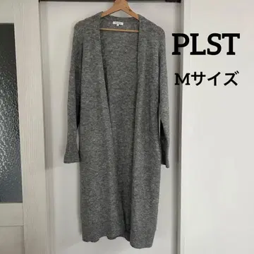 PLST 울 알파카 블렌드 롱 가디건 M 사이즈