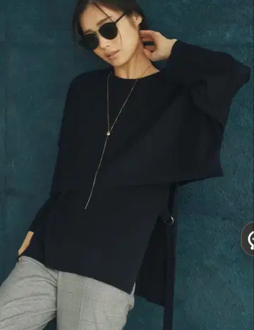 23구 트윈 니트 크롭 니트 베스트 블랙