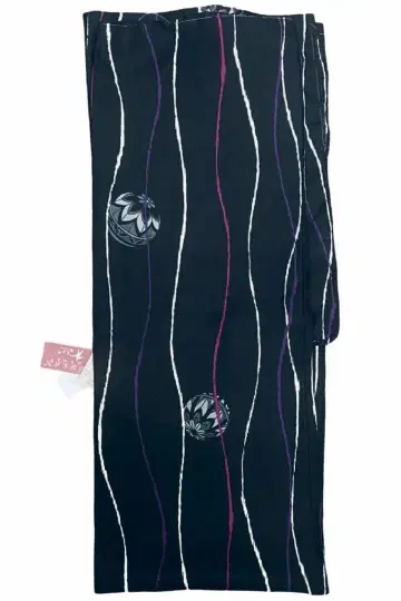 새상품 워셔블 이중 기모노 L 블랙