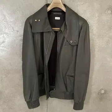 Paul Smith 다크 그레이 싱글 라이더 자켓