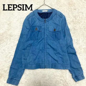 렙심 노카라 데님 블루종 파랑 M 자켓 캐주얼 블루