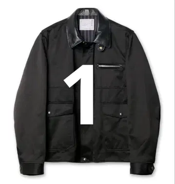 sacai Cotton Chino Blouson 26ss 옷깃 가죽