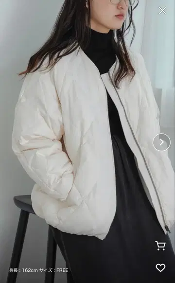 URBAN RESEARCH 코쿤 퀼팅 다운 화이트 free