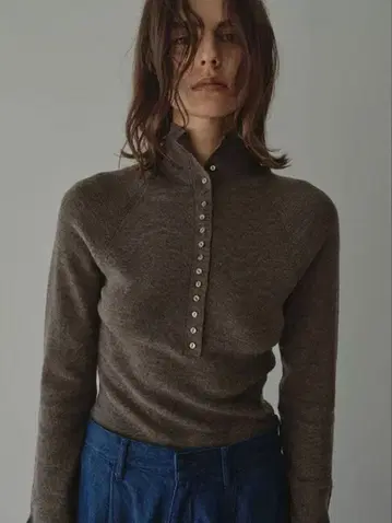 ETRE TOKYO 2way 컴피 하이넥 니트 풀오버