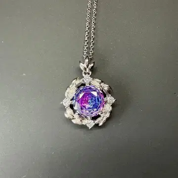 보석 목걸이 오로라 다이아몬드 미사용 새상품 세트 가능 새상품급 680