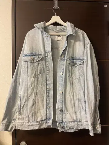 오버 사이즈 라이트 블루 데님 자켓