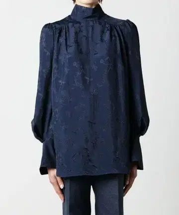 Mame kurogouchi 학 자카드 블라우스