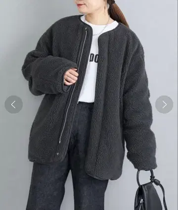 쉽스 리버서블 보아 블루종