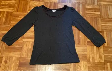 그레이 긴팔 티셔츠 로페