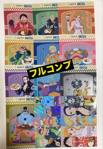 [원피스] 조이풀 콜라보 클리어 파일 컴프 12장 시크릿 포함