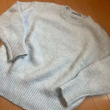 ZARA/니트 스카이블루 블루