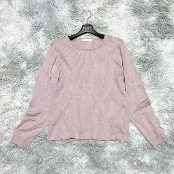 애니시스 4 니트 스웨터 무지 핑크 출퇴근 졸업식 입학식 울 혼방