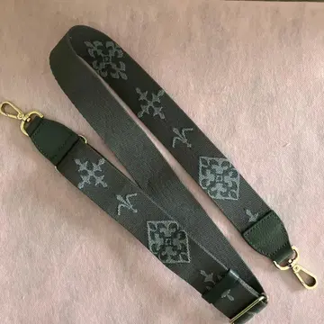 러셋 어레인지 숄더 벨트 다크 그레이 골드 금장 장식