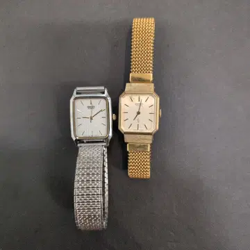 SEIKO 쿼츠 실버 메쉬 밴딩