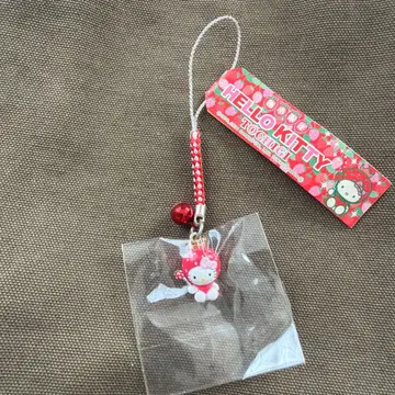 [ 도치기 한정판 ] 도착 키티 헬로키티 딸기 꼬리 스트랩