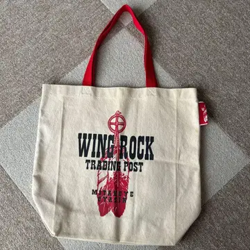 WINGROCK 토트백 아이보리/레드