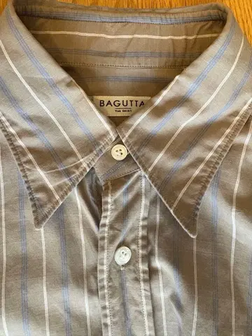 BAGUTTA slimfit 셔츠 베이지 & 스트라이프