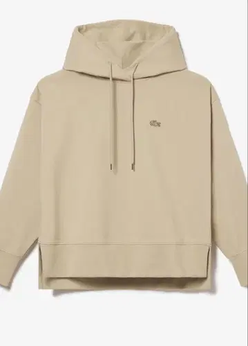 Lacoste 베이지 쿨맥스 밀라노 리브 후드티 여성용