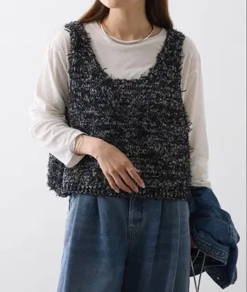 새상품 PUAL CE CIN (퓨어세신) 리본 테이프 얀 베스트