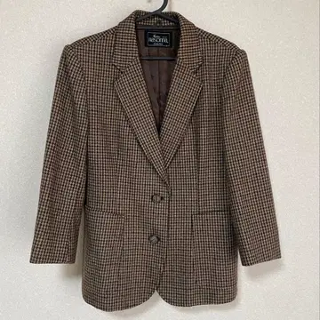 하운드투스 체크 브라운 자켓